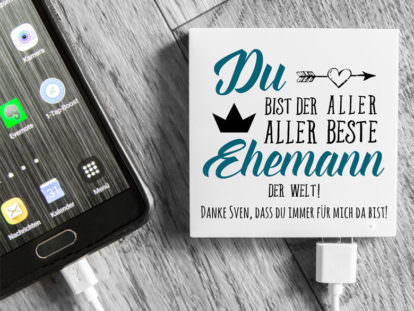 Powerbank mit Foto Mann