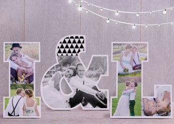 Dekobuchstaben zur Hochzeit